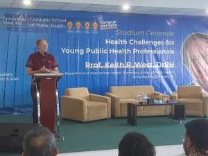 Prof. Keith. P West, DrPH Emphasizes the significance of Public Health at the UAA Campus