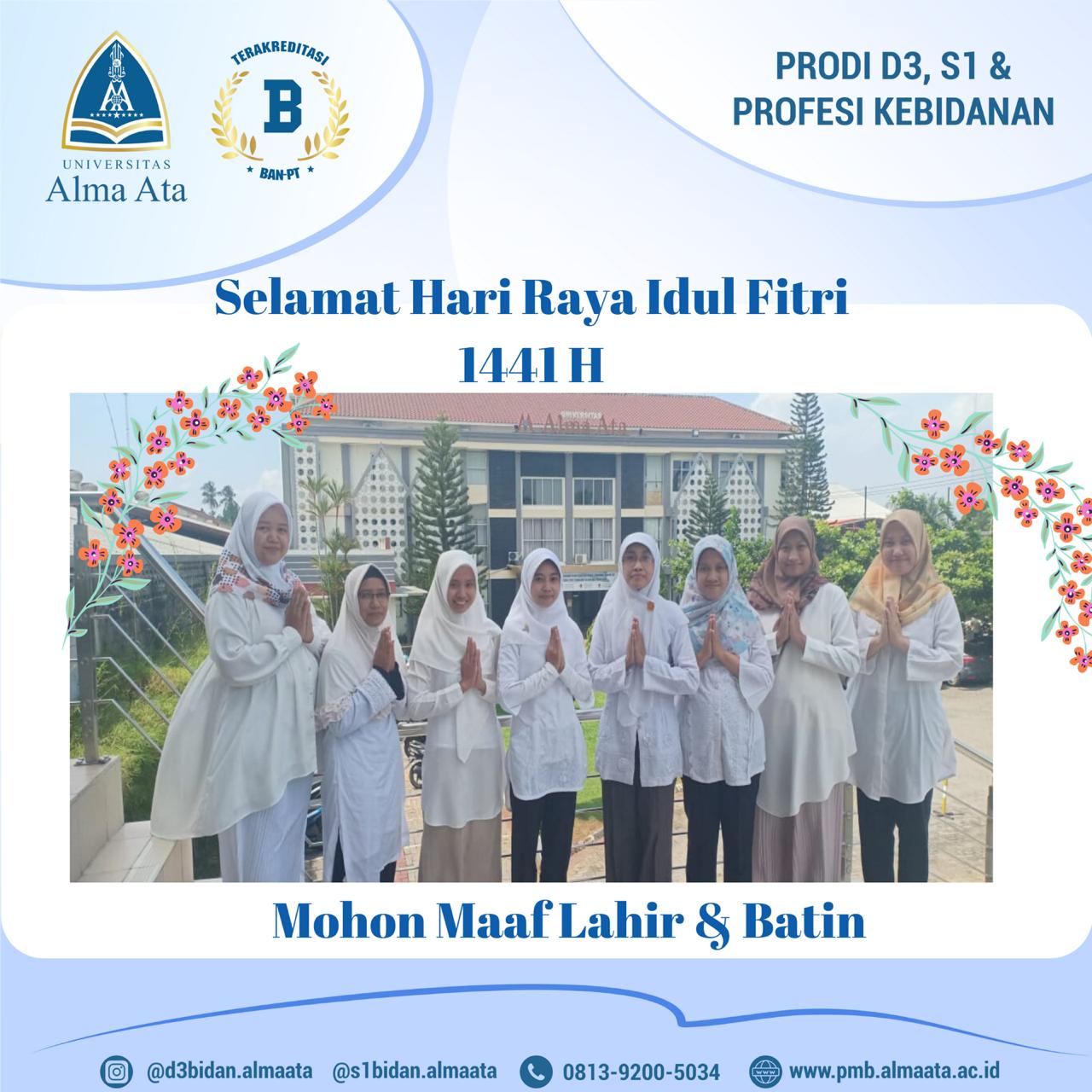 Segenap Keluarga Kebidanan Mengucapkan “Selamat Hari Raya Idul Fitri 1441 H”