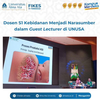 Dosen S1 Kebidanan Menjadi Narasumber dalam Guest Lecturer  di Universitas Nahdlatul Ulama Surabaya