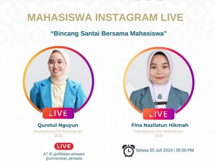 Instagram Live “Bincang Santai Bersama Mahasiswa”