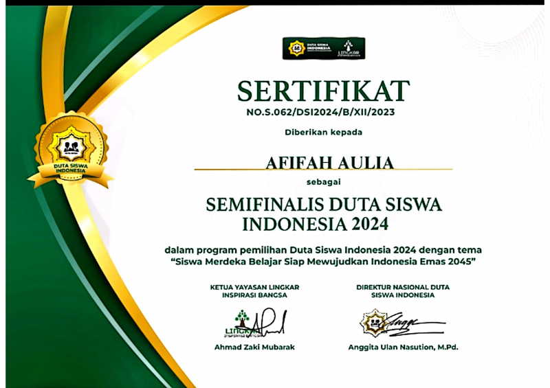 Duta Siswa Indonesia 2024