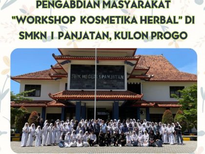 Kegiatan Pengabdian Masyarakat Program Studi Farmasi Universitas Alma Ata dan HIMAFA Universitas Alma Ata di SMKN 1 Panjatan, Kulon Progo, Daerah Istimewa Yogyakarta pada tanggal 19 Desember 2023.