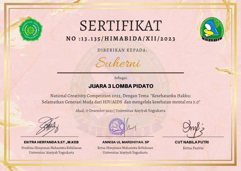 Juara 3 Lomba Pidato Nasional