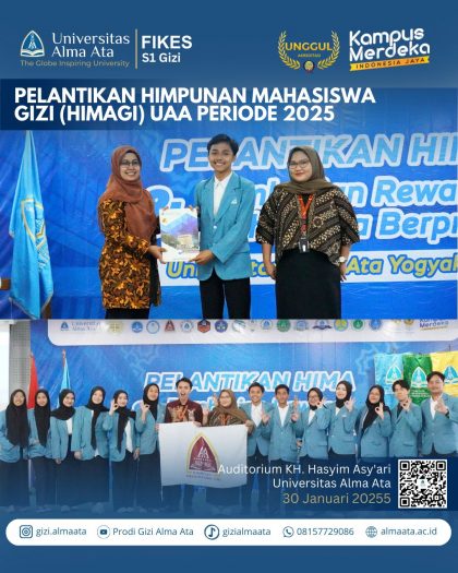 Pelantikan Ketua Himpunan Mahasiswa Gizi (HIMAGI) Universitas Alma Ata Tahun 2025