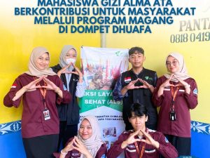 Dari Teori Ke Aksi: Mahasiswa Gizi Alma Ata Berkontribusi untuk Masyarakat Melalui Program Magang di Dompet Dhuafa