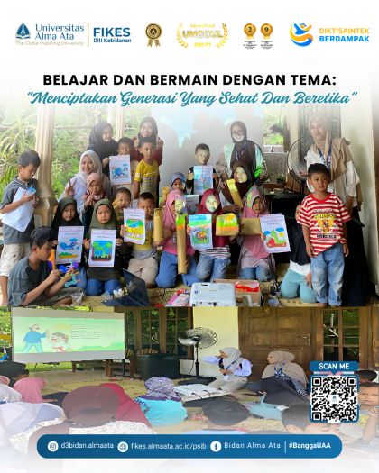 Mahasiswa D3 Kebidanan Universitas Alma Ata Gelar Kegiatan Edukatif “Belajar dan Bermain Bersama” di Komunitas
